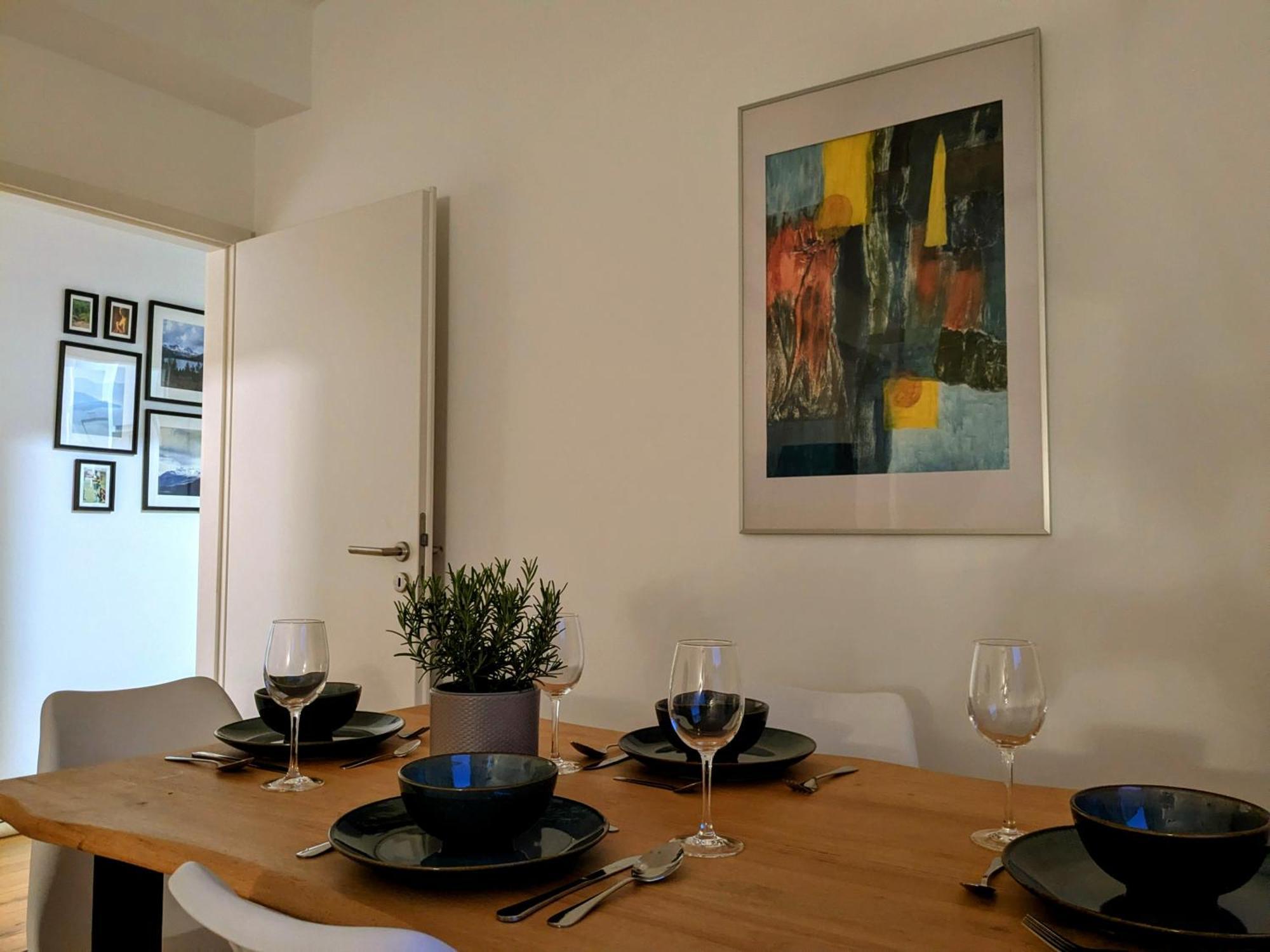 55Qm Messe Wohnung, Trade Fair, 6 Minuten Zur Messe Rheinstetten Luaran gambar